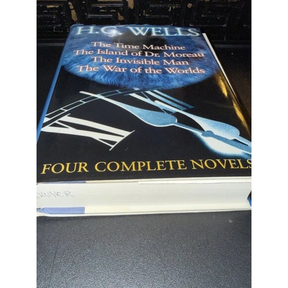 H. G. Wells Four Complete Novels 1994 Hardcover Dust Jacket DETACHED SPINE - Picture 16 of 16